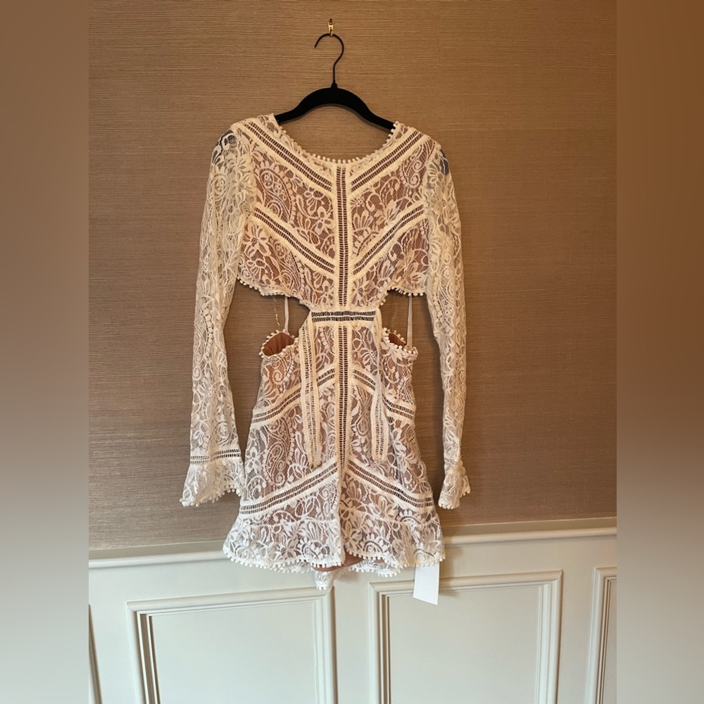 For Love & Lemons emerie cutout lace dress